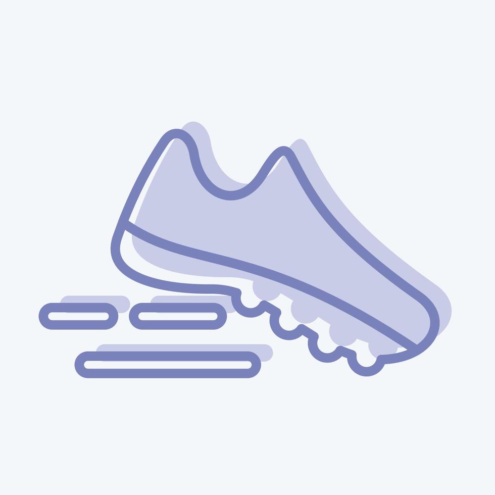 Icon Running. suitable for Healthy symbol. two tone style. simple design editable. design template vector. simple illustration vector