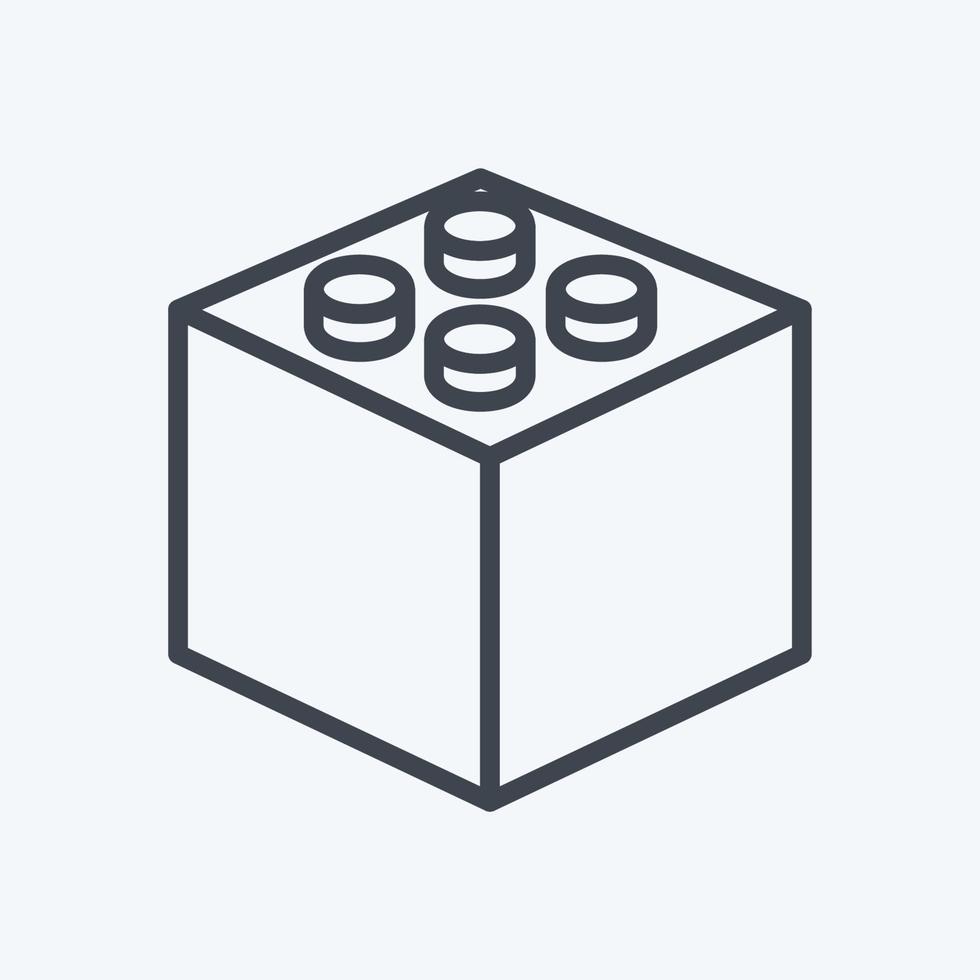 Icon Block. suitable for Baby symbol vector