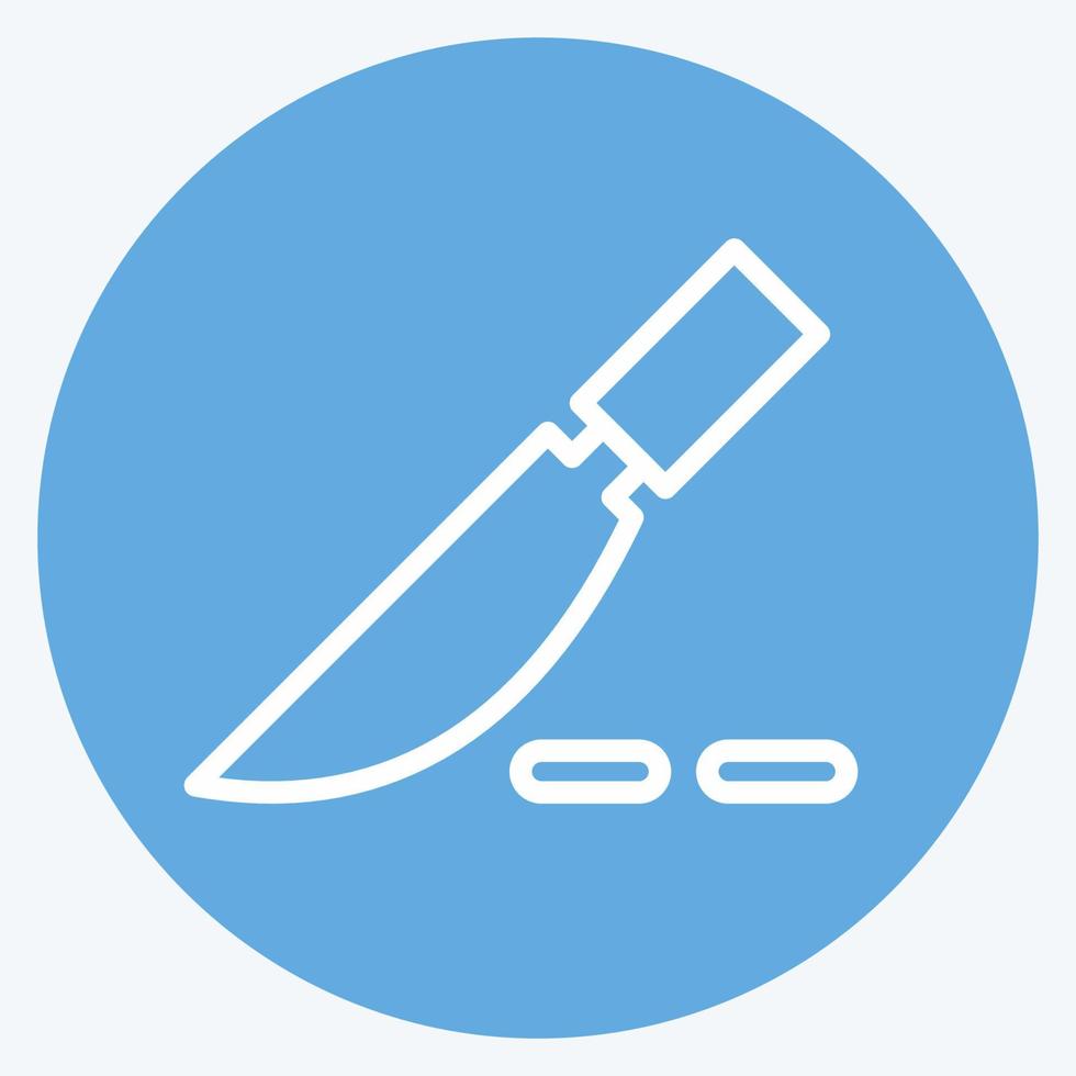 Icon Surgery. suitable for education symbol. blue eyes style. simple design editable. design template vector. simple illustration vector