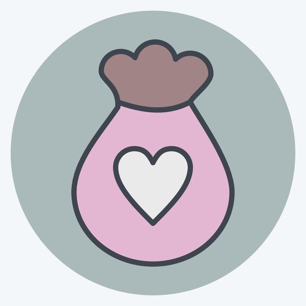 Icon Waste Sorting. suitable for Kids symbol. color mate style. simple design editable. design template vector. simple illustration vector