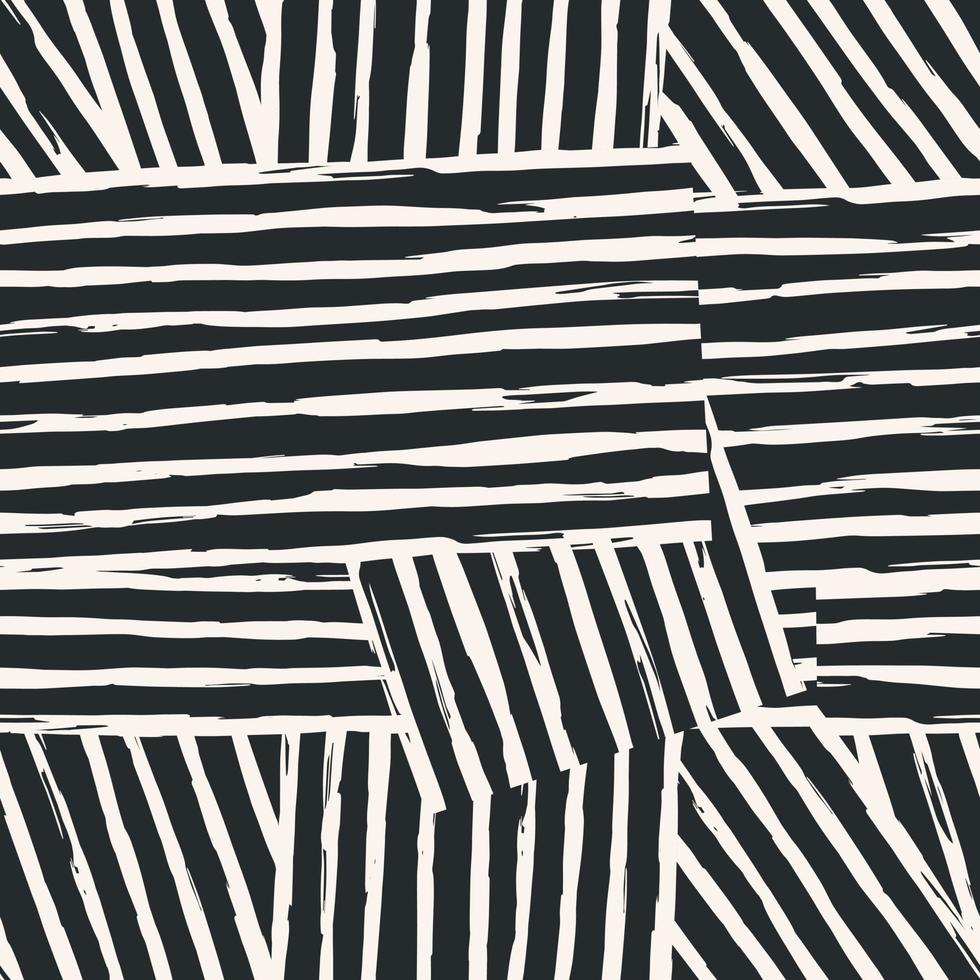 Patrón sin costuras imprimible contemporáneo estético con formas de trazo de pincel de línea elegante mínima abstracta y línea en colores nude. vector