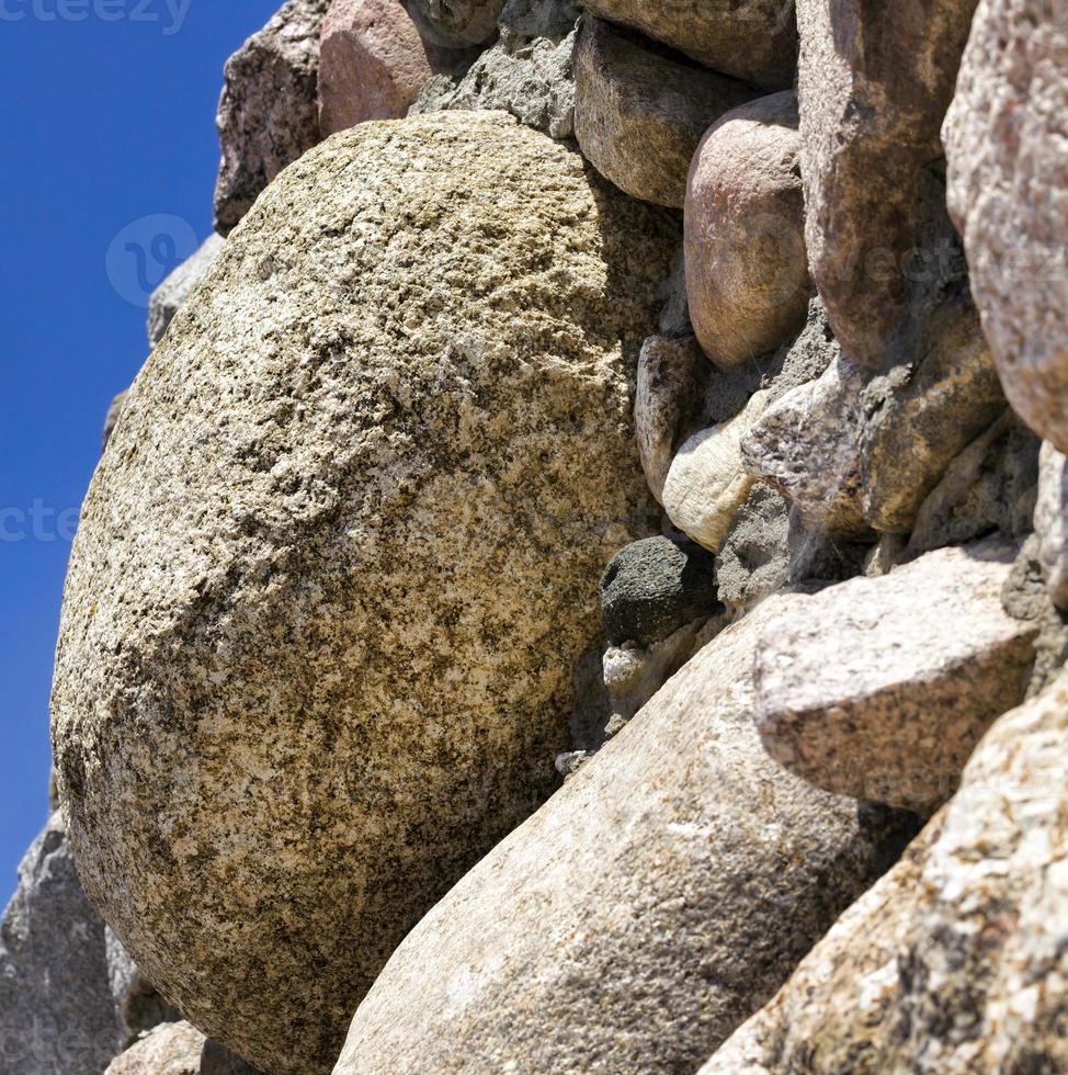 antiguo muro de piedra foto