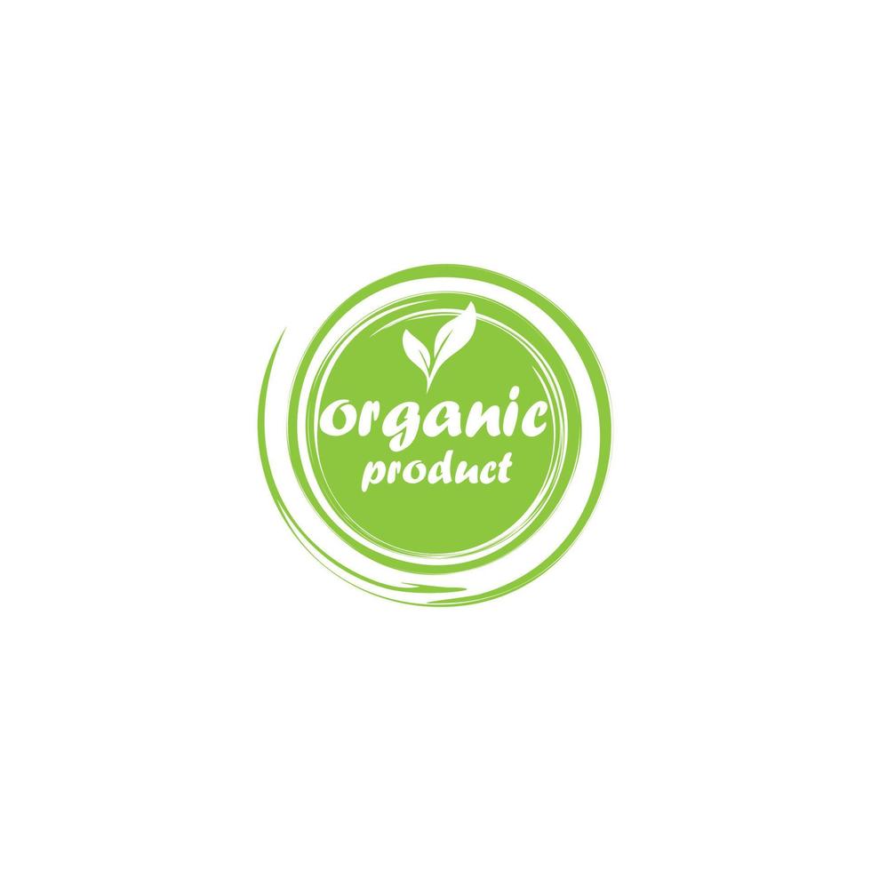 organic product design logo vector