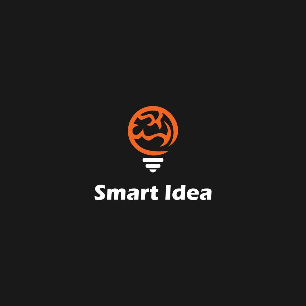 smart idea abstract design logo vector