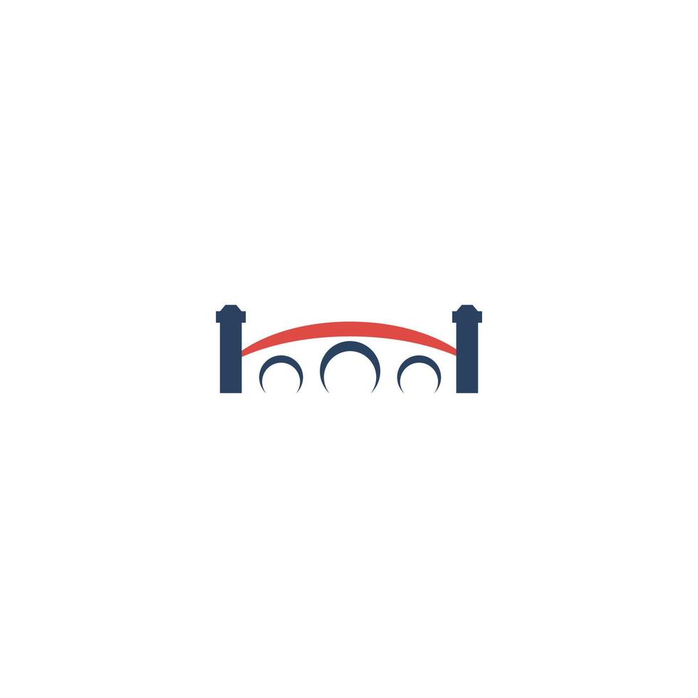 bridge simple icon logo vector