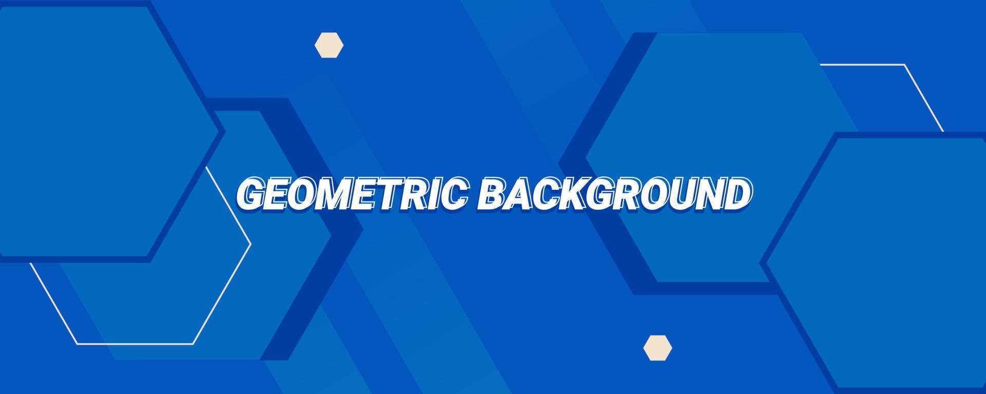 blue geometric background vector