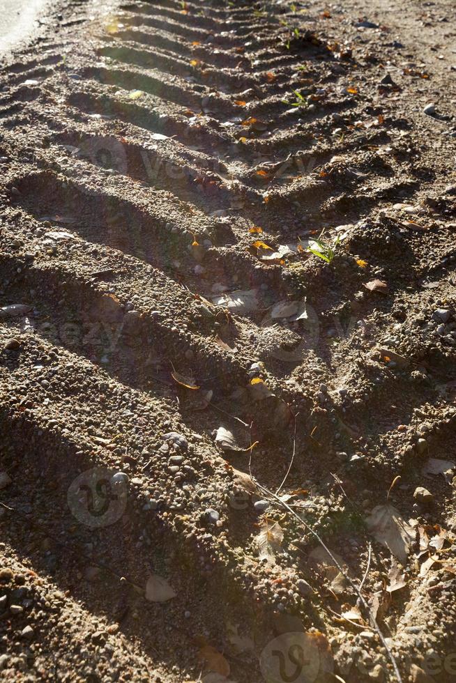 trail tractor, close up photo