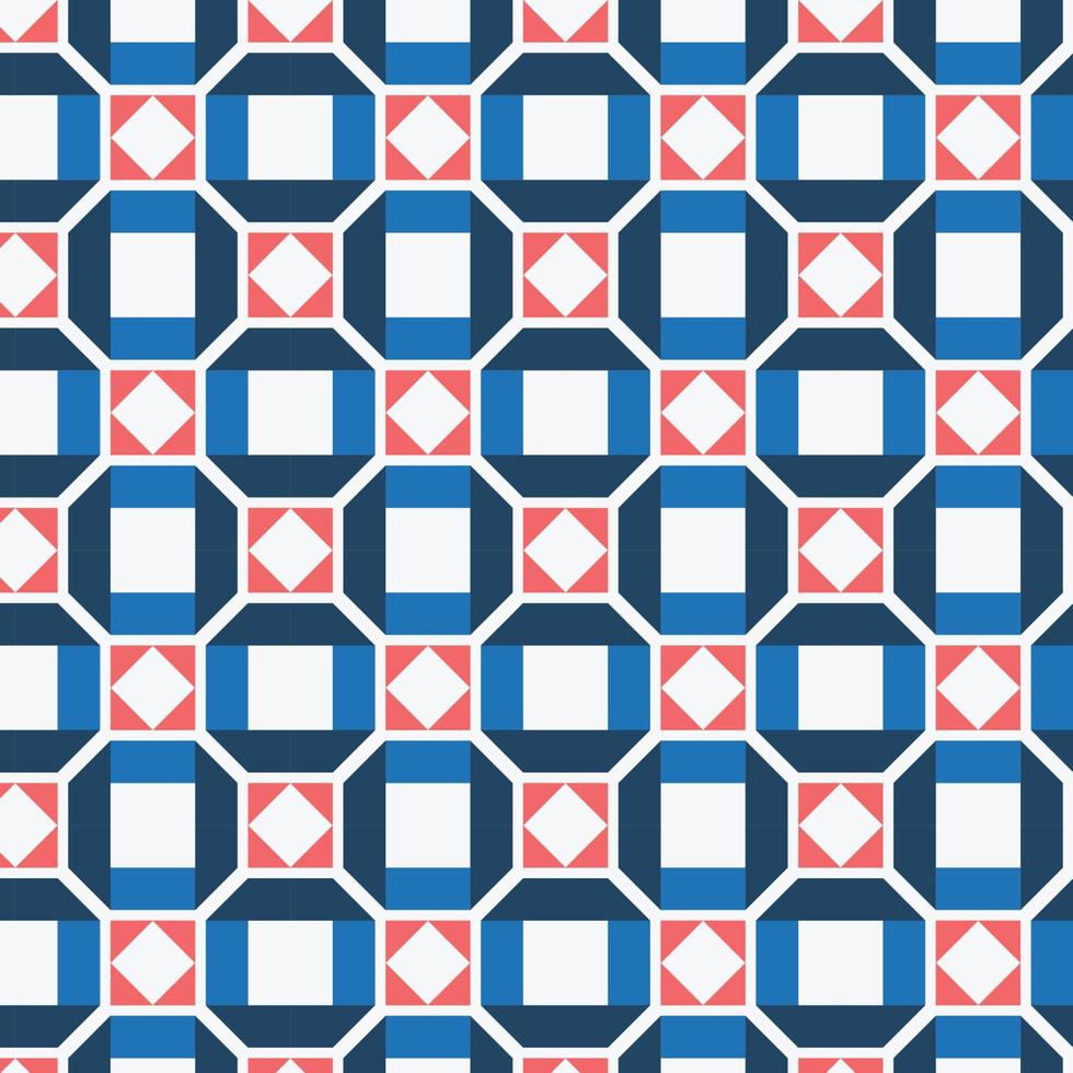 Seamless geometric pattern background, vector