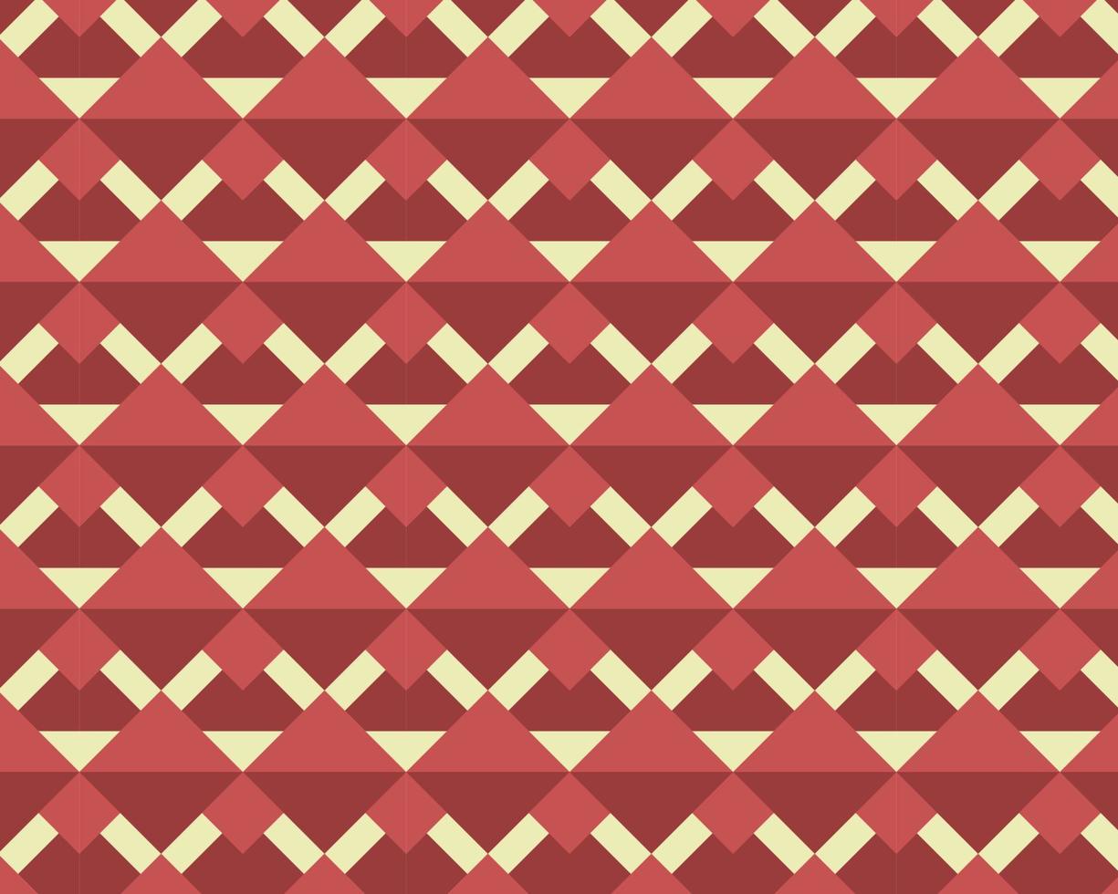 Geometric abstract seamless pattern, background, red vector