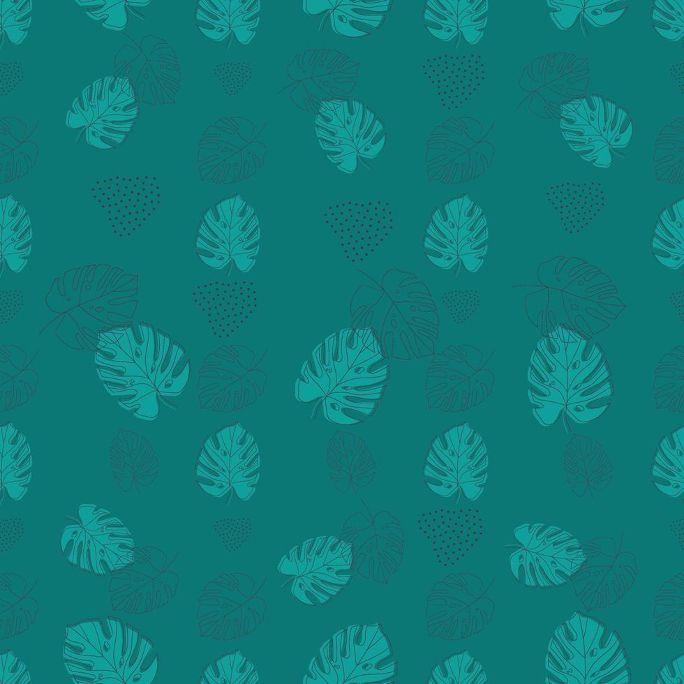 Minimal botanical art seamless pattern vector