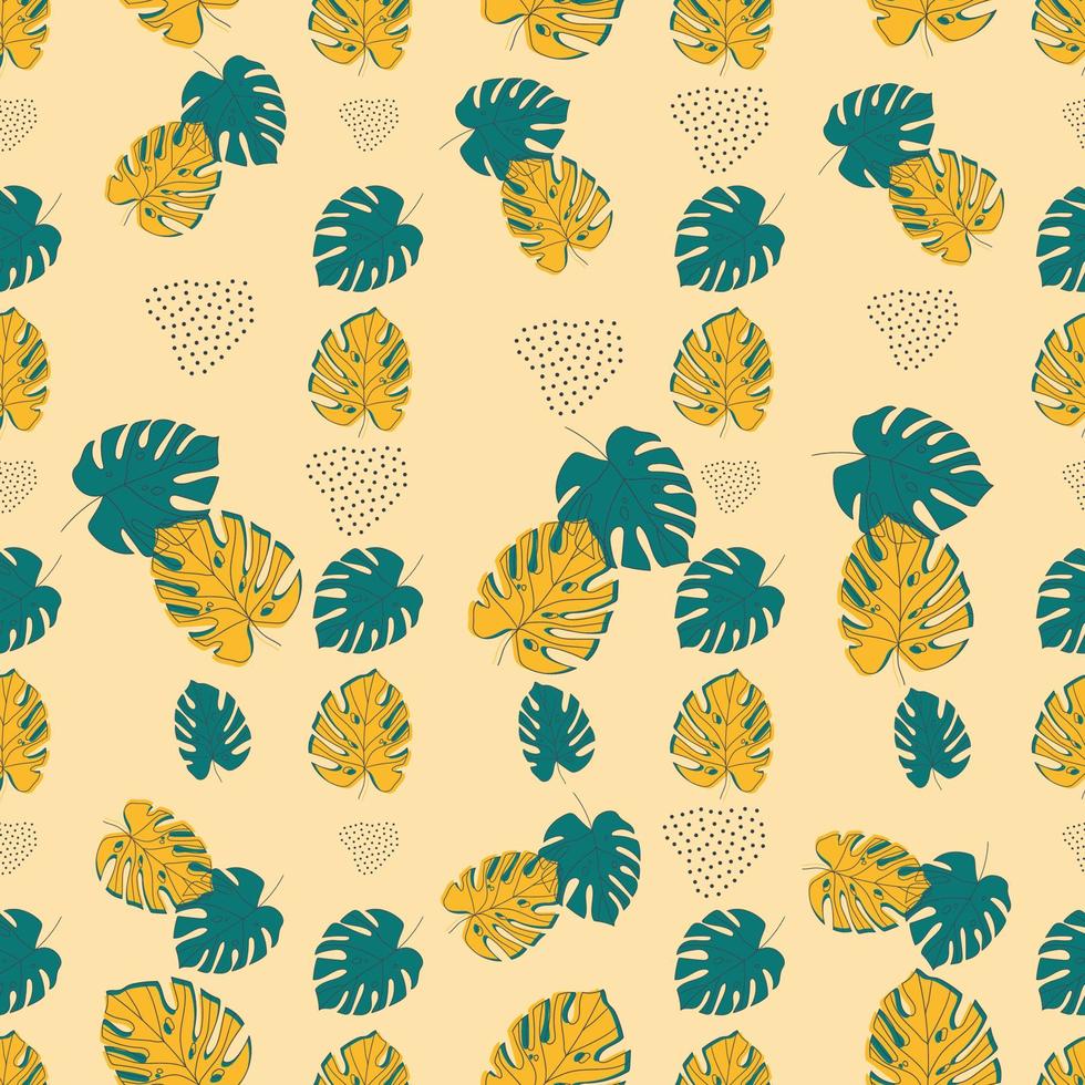 Minimal botanical art seamless pattern vector