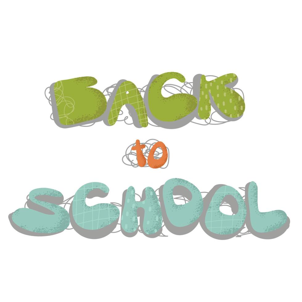 Back to School Creative graffiti lettering design. Text back to school. In the style of cartoon graffity of colorful. Design element for the design of leaflets, cards, envelopes, covers, flyers sales vector