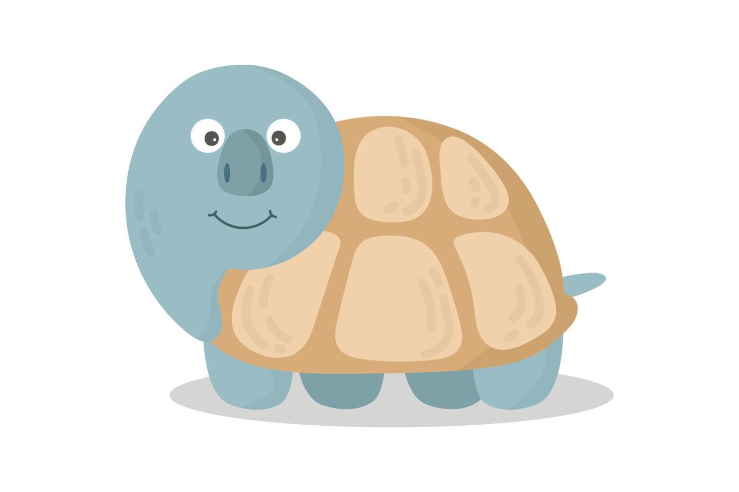 divertida tortuga vectorial. personaje animado. animales africanos divertida especie linda tortuga. adorable animalito africano para niños estampados de moda que visten diseño de tarjeta de felicitación de invitación de póster de guardería vector