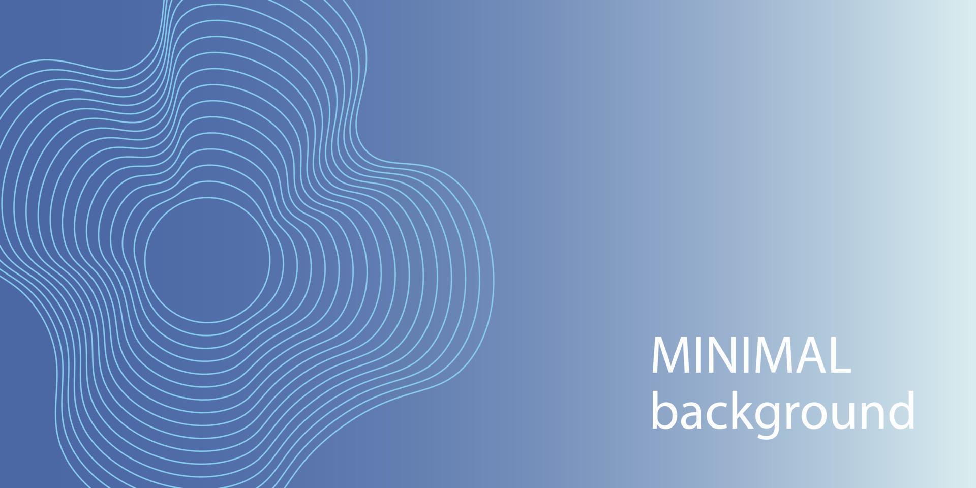 Minimal blue gradient background vector