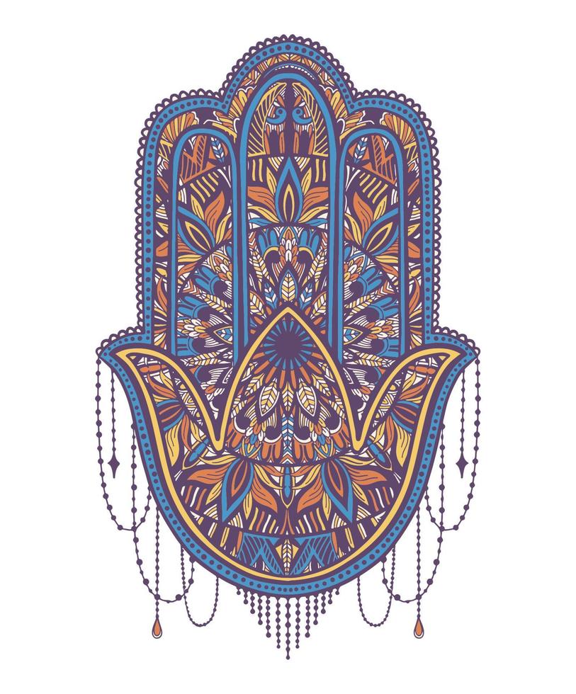 mandala flor estilo boho. ilustración vectorial vector