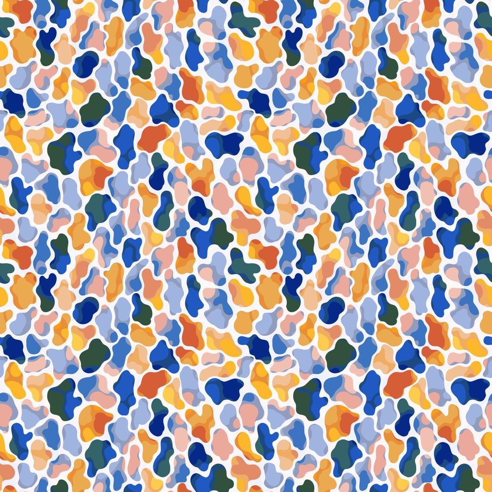 Seamless abstract pattern background. Decorative design freehand creative paint. Texture chaotic element. vector