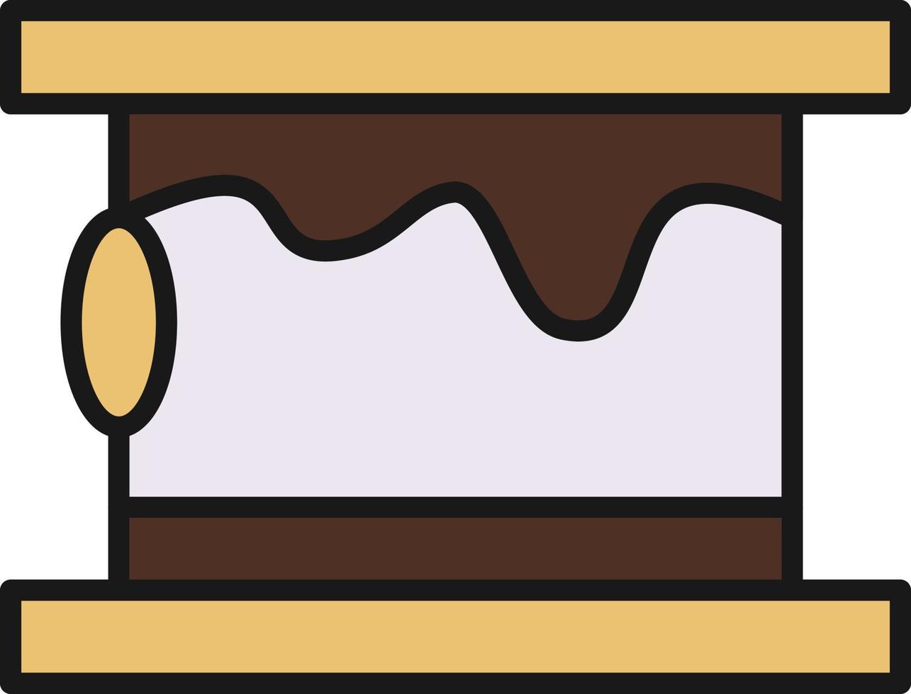 Smore Line Filled vector