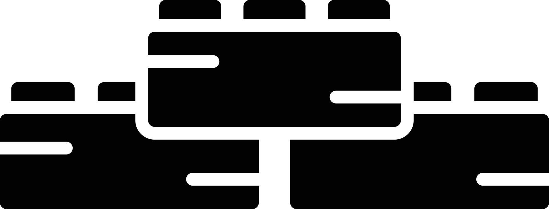 Toy Blocks Glyph Icon vector