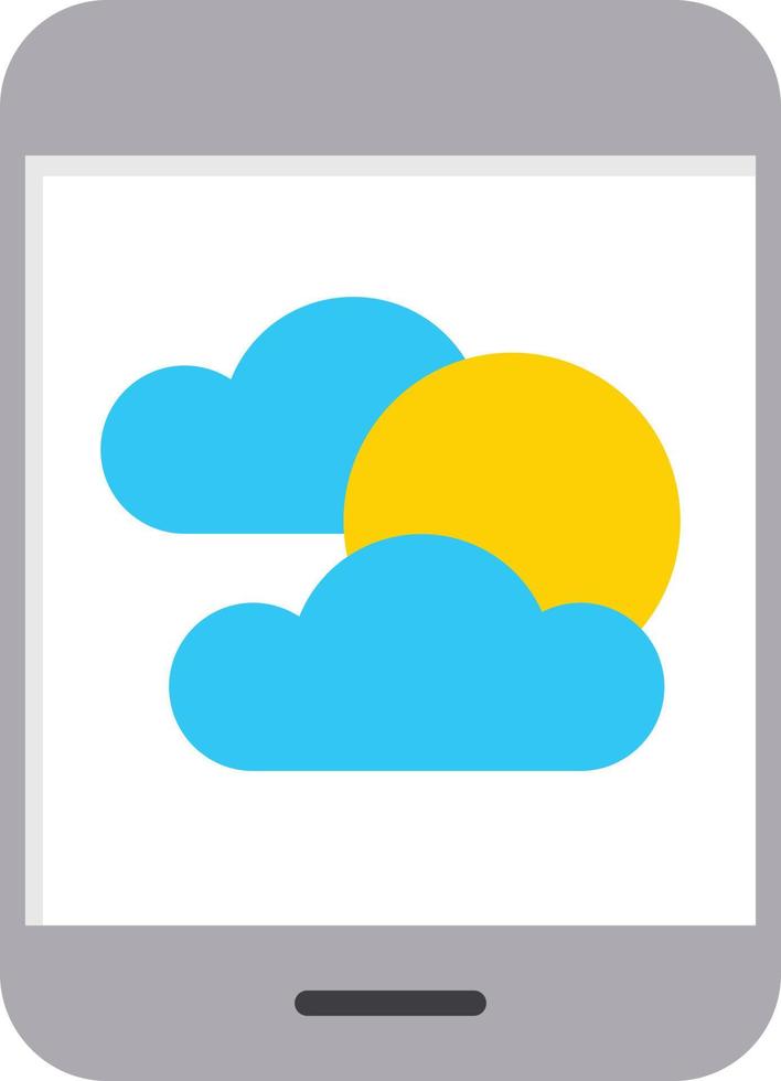 Weather Forecas Flat Icon vector