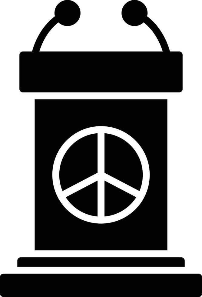 Pacifism Glyph Icon vector