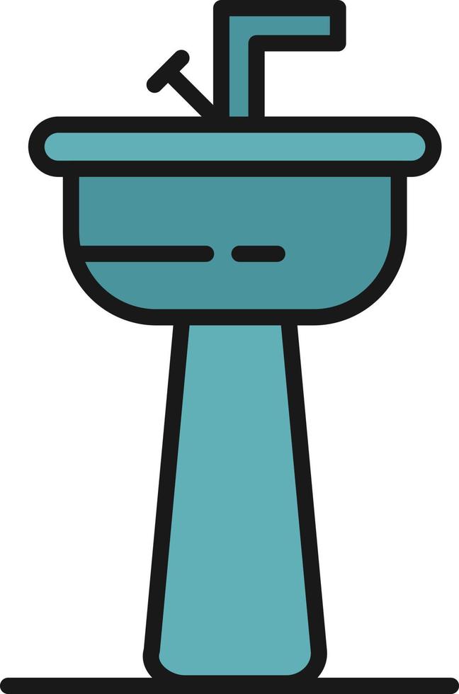 Basin Line Filled vector