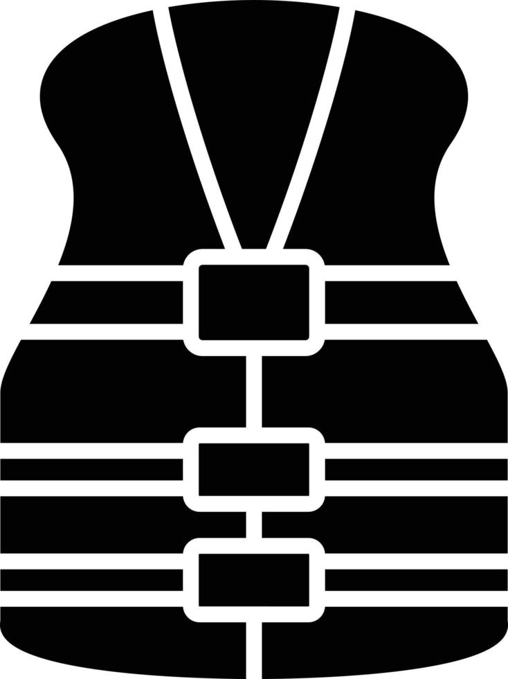 Life Jacket Glyph Icon vector