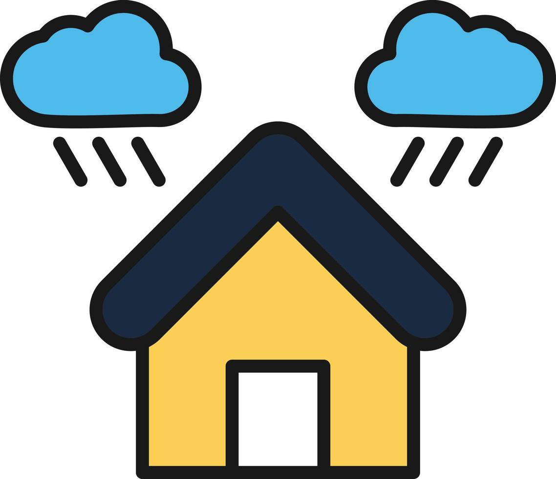 Shelter Line Filled vector