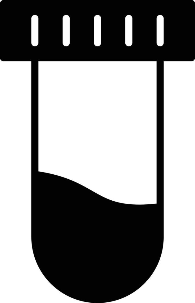 Test Tube Glyph Icon vector