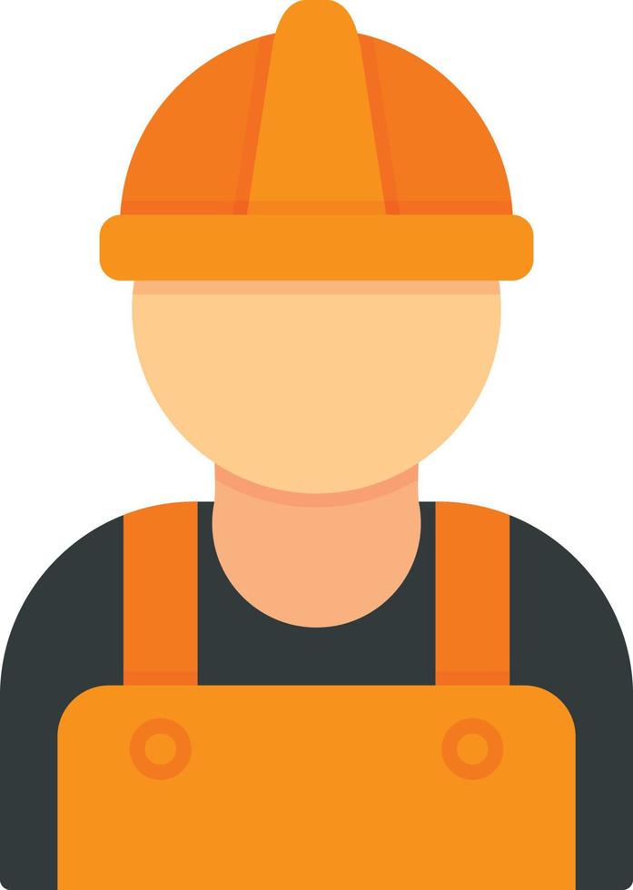 Worker Flat Icon vector