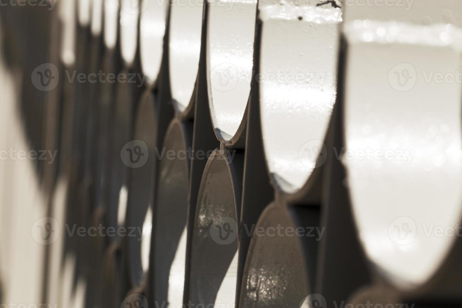 metal fence, close-up photo