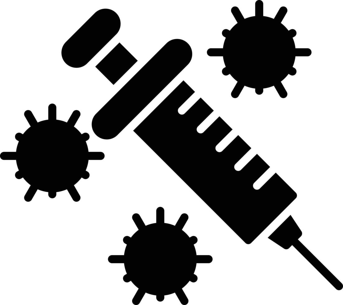 Vaccine Glyph Icon vector