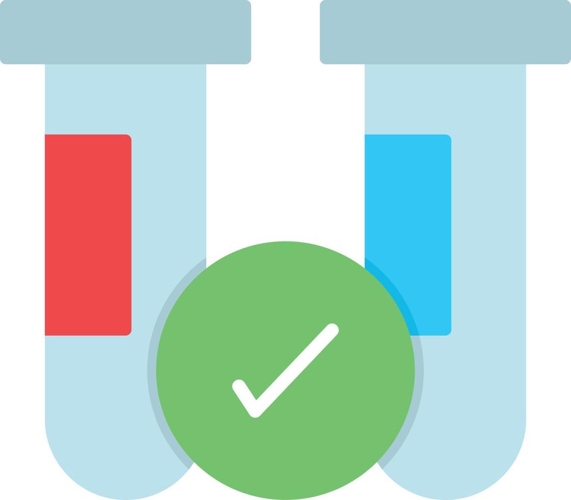 Test Results Flat Icon vector