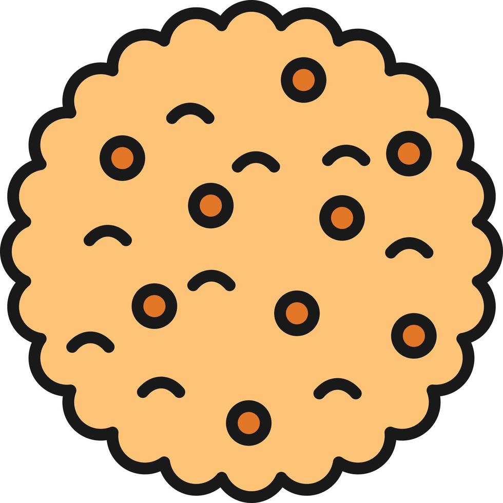 Biscuit Line Filled vector