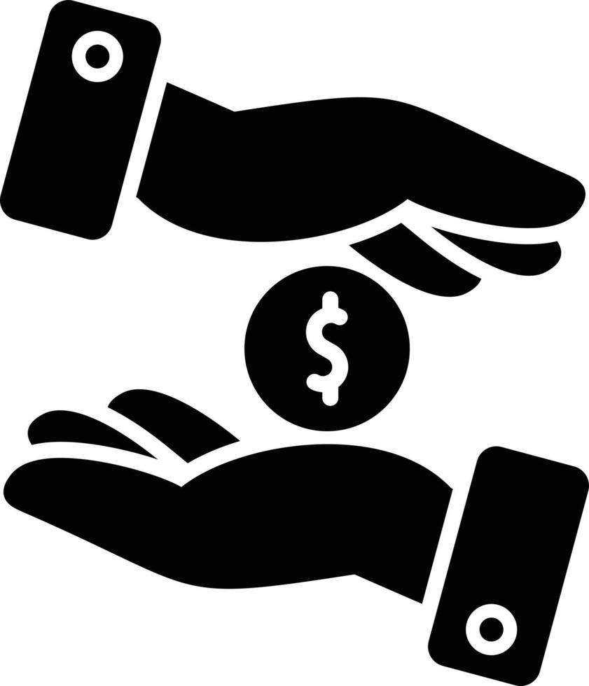Support Glyph Icon vector