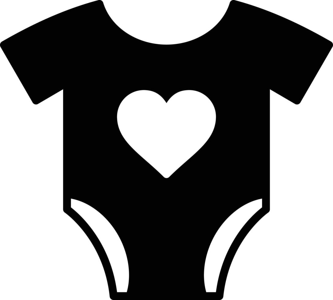 Bodysuit Glyph Icon vector
