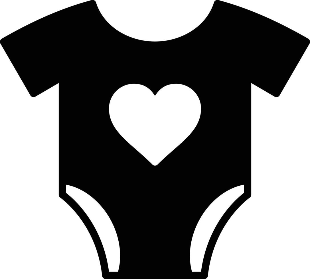 Bodysuit Glyph Icon vector