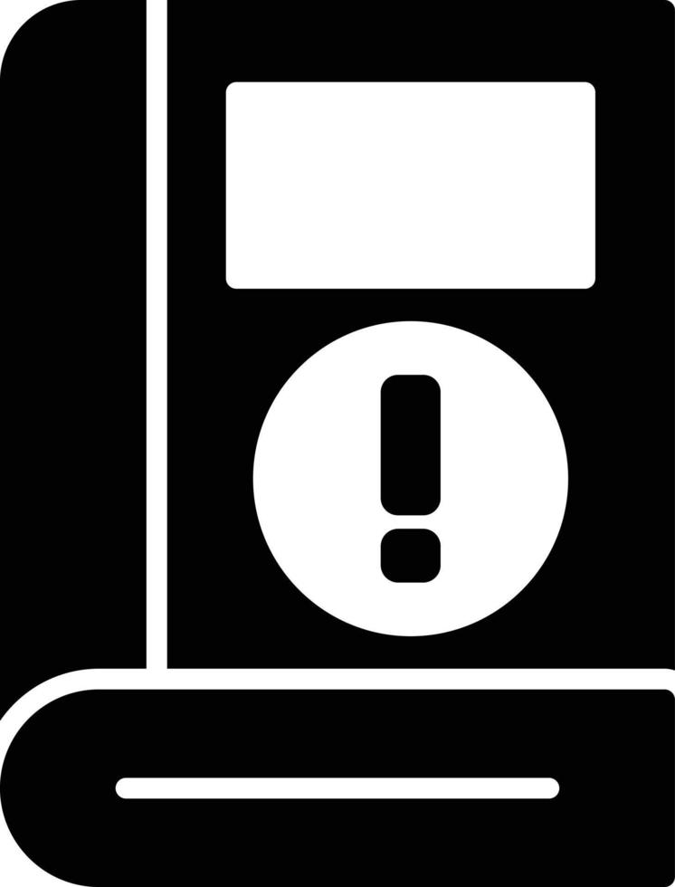 Information Glyph Icon vector