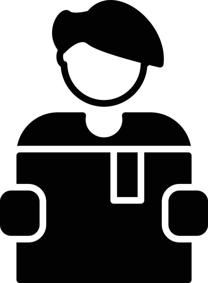 Courier Glyph Icon vector