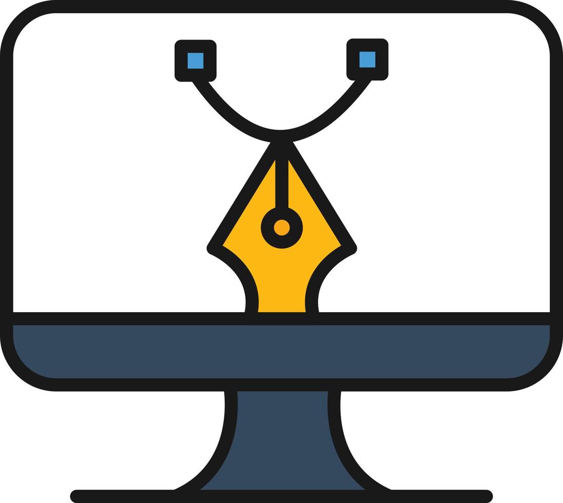 Web Design Line Filled vector