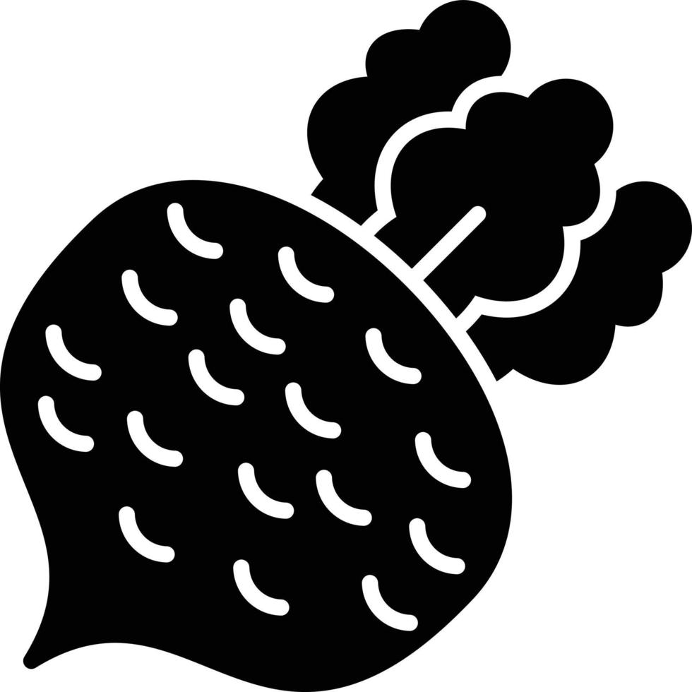 Turnip Glyph Icon vector