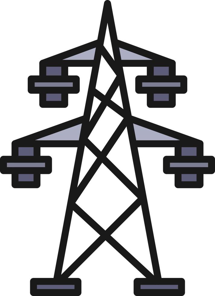 Power Line Filled vector
