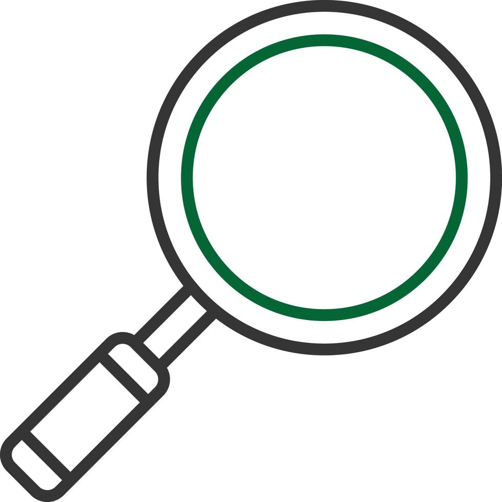 Magnifying Line Two Color vector