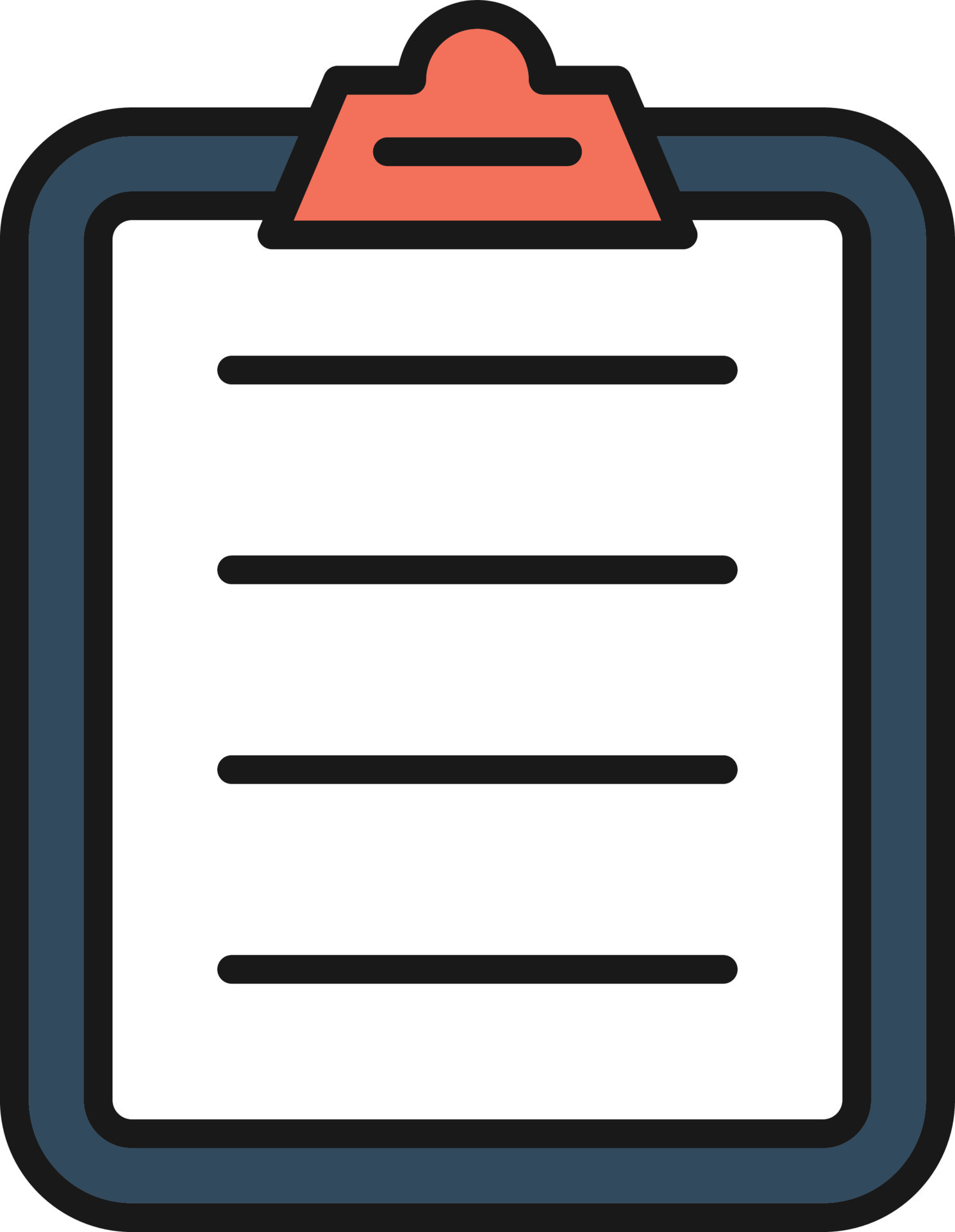 Clipboard Line Filled 9434367 Vector Art at Vecteezy