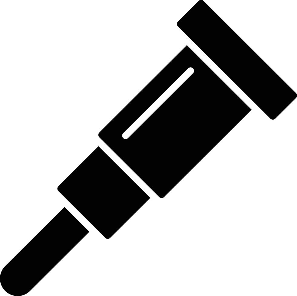 Spy Glass Glyph Icon vector