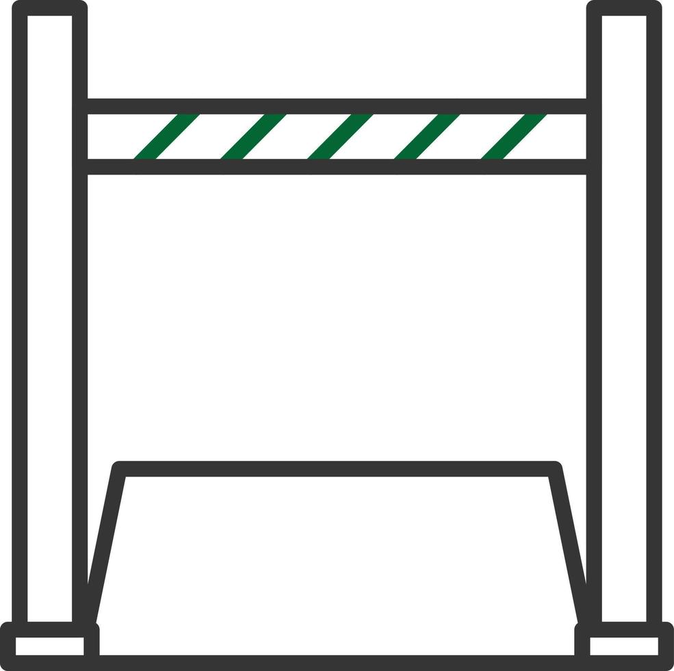 High Jump Line Two Color vector