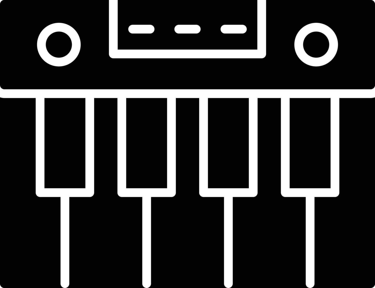Piano Glyph Icon vector