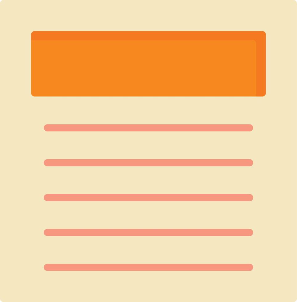 Blog Flat Icon vector