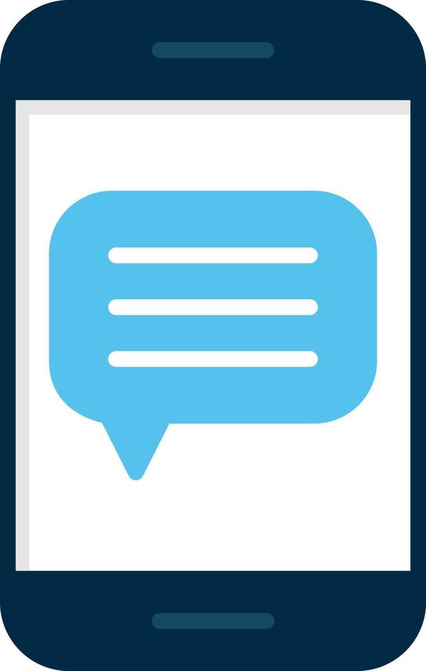 Message Flat Icon vector