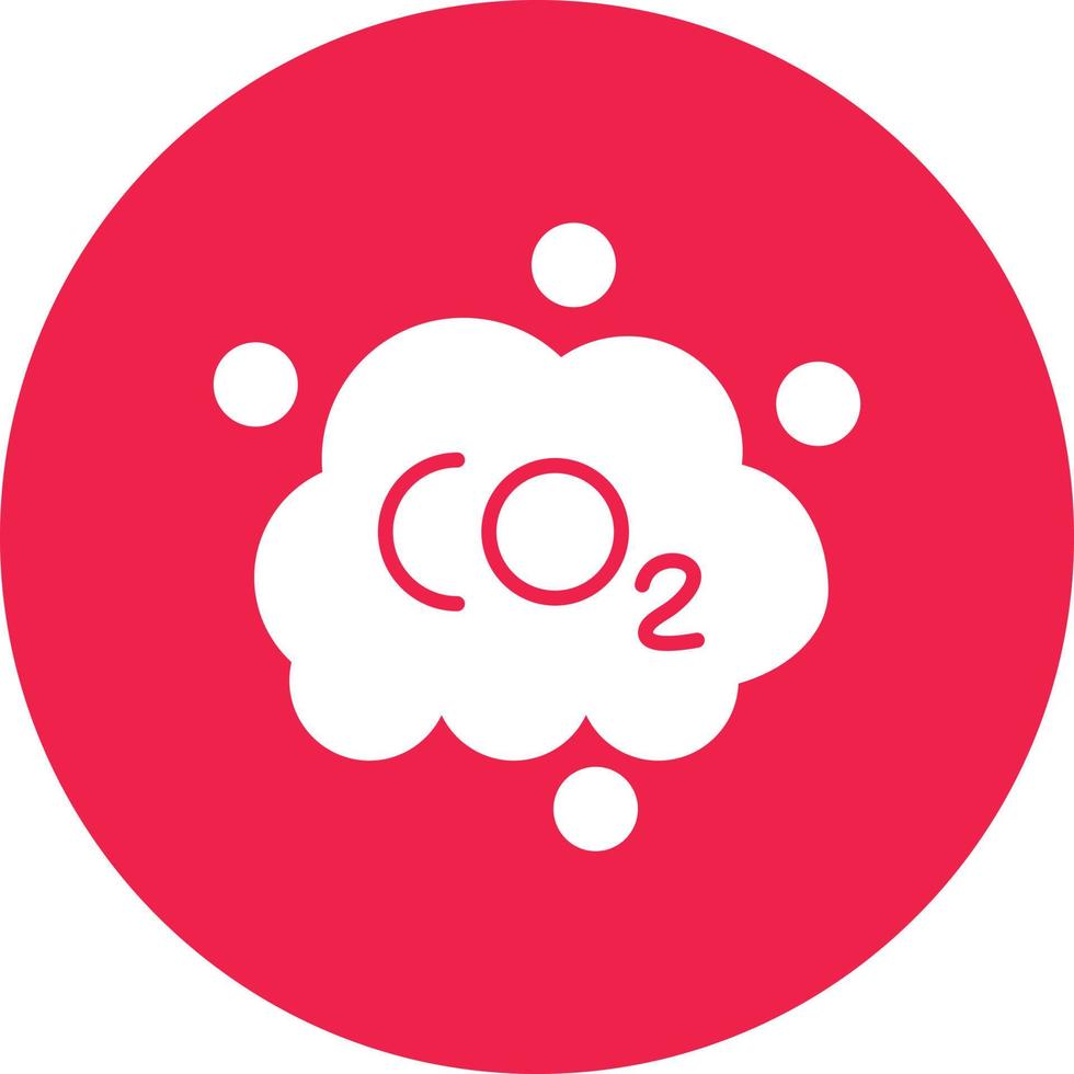 línea de co2 de dos colores vector