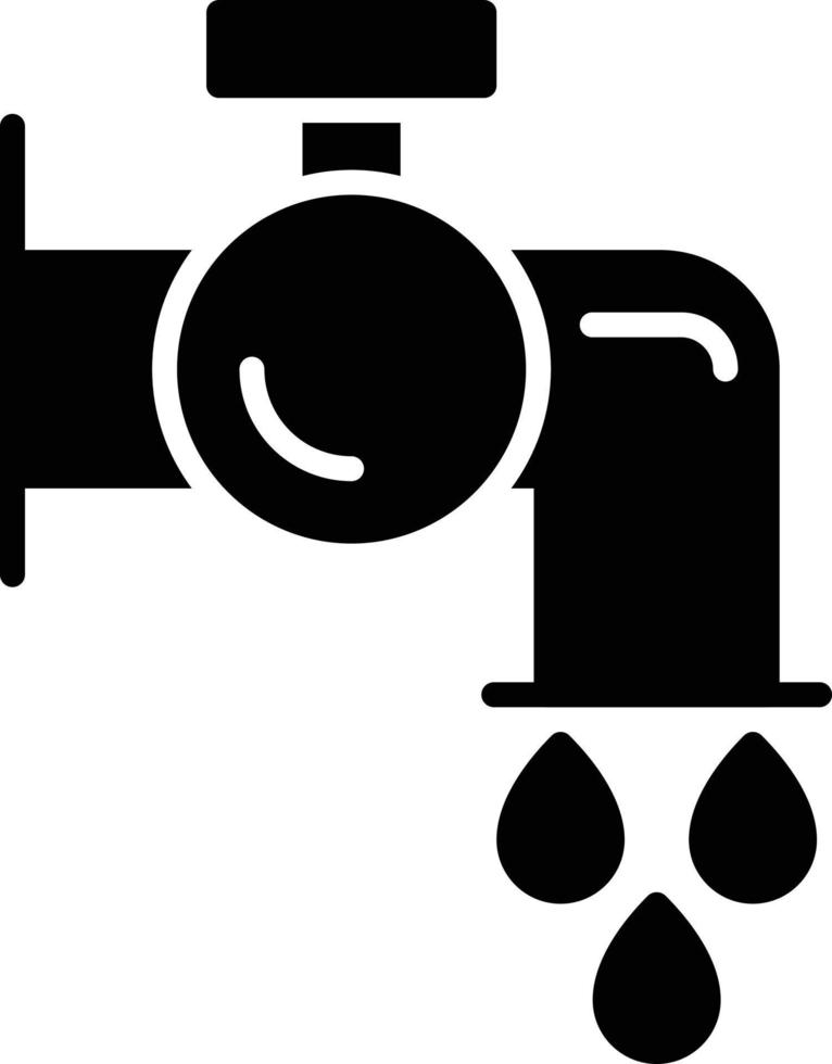 Save Water Glyph Icon vector